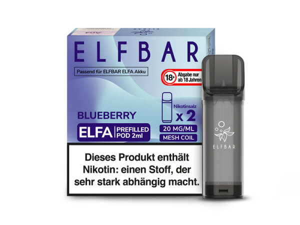 ELFBAR ELFA Prefilled Pod - Blueberry (Blaubeeren) - 20mg - 2er Set